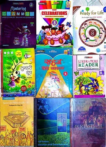 CBSE Grade 8 Books Bundle (English, SST, Hindi + Extras  Freebies) cheap