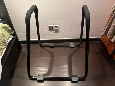 My portable parallel/dip bars — used