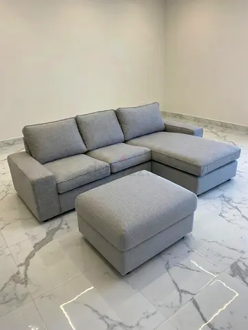 As New Ikea kivik L Shape Sofa LighT Grey