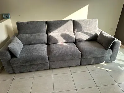 Luxury Fabric Sofa Bed with Cushions Elegant sofa bed featuring premium fabric and supportive back c