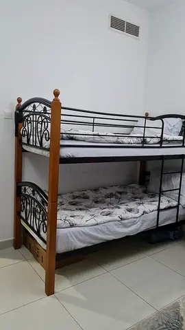 Sturdy Metal  Wood Bunk Bed - Good Condition