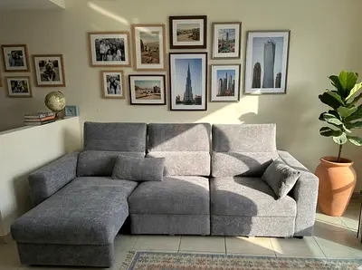 Modern Lounge Sofa Bed with Cushions Comes with matching cushions for added comfort. Ideal for loun