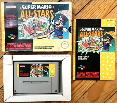 Snes Super Nintendo Mario All Stars Pal Video Game