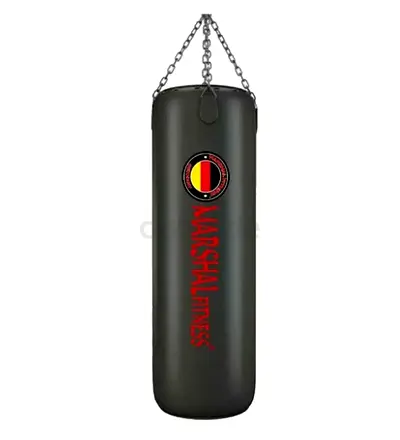 Marshal Fitness Heavy-Duty Punching Bag with Chain Hanger (Weight 30 Kg /Diameter 32 cm/ Length 100