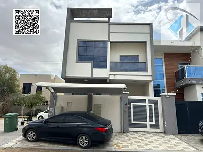 Townhouse for sale in Al Yasmin, behind Al Hamidiya Park. Freehold ownership. All utilities included, electricity and water included, no annual fees.