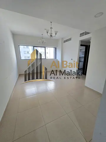One bedroom and living room in Al Taawun Located in Taani Place directly on the Dubai exit Payable in four installments Spacious area Built-in wardrobes Two bathrooms