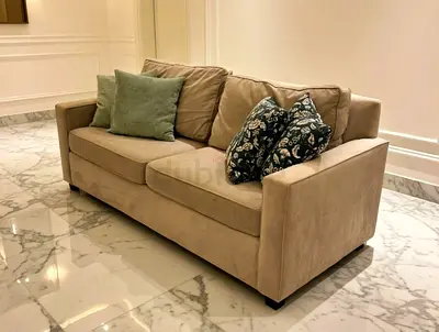 West elm two seater sofa bed with mattress