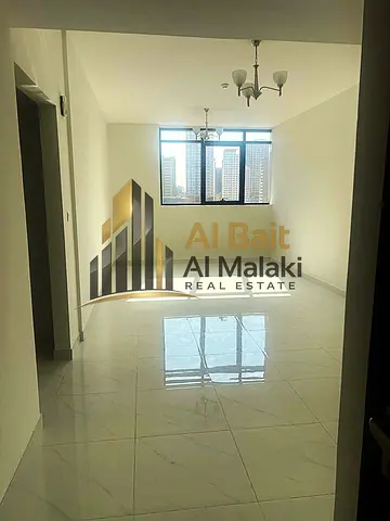 two bedrooms and a living room for rent in Al Taawun first resident , beautiful open view.