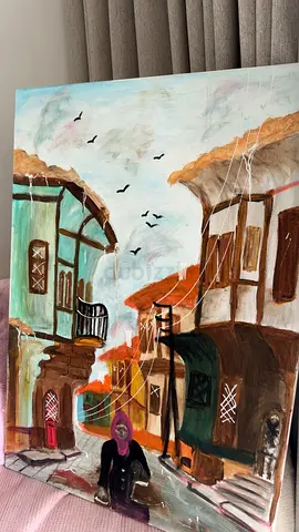 Wall art Beautiful Street Scene Drawing