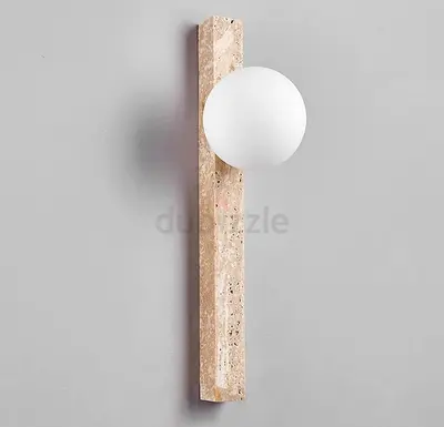 Shona Wall Light – Designer Travertine Wall Sconce