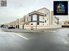 Corner villa on two streets, near the mosque. Land area 4350 sq ft. 7 master bedrooms and a roof ter