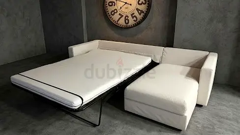 Vimle White L-shaped Sofa-bed a with Chaise — Good Condition