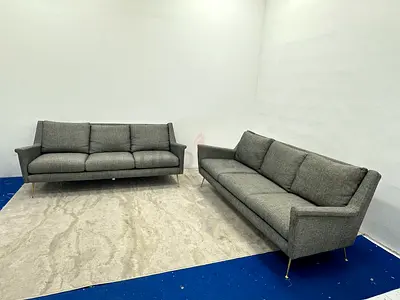Great condition west elm 3+3 seater sofa