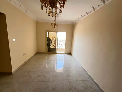 One bedroom and living room for annual rent in Al-Jarf 2, near Al-Aqsa School, behind Delta Center. Two bathrooms. Master bedroom. Suitable for famili