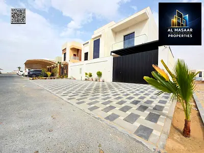 Including registration fees, a luxury villa with a modern design and super deluxe finishing, located in the Al-Haliou area in a strategic location clo