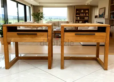 Cratebarrel nightstand Linea II Natural