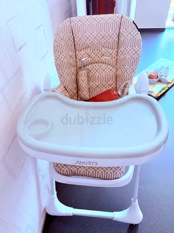 Juniors high chair with removable tray — used, clean