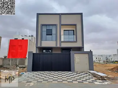 Townhouse for sale in Ajman | Al Zahiyah area | 5 main rooms, majlis, hall, roof | Freehold | Price includes central air conditioning.