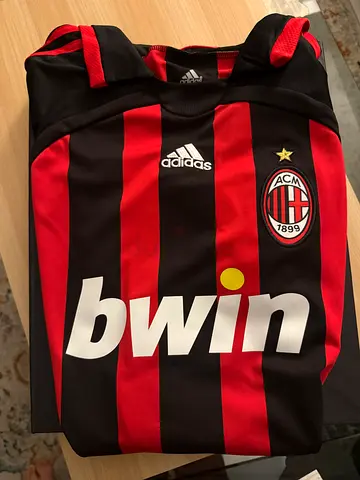 Maldini auto- Beckett COA AC Milan Adidas Home Jersey (bwin)