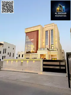 Classic villa with 6 master bedrooms and a rooftop pool in Al Alia, Ajman, in a prime location