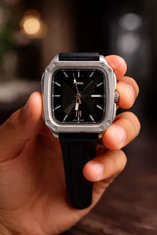 Fossil Square Dial Watch – Good Condition (No Box)