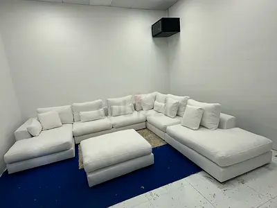 Great condition marina home white color Ushape sofa