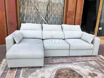 IKEA Esklstuna L Shape Sofa Gray Excellent Condition