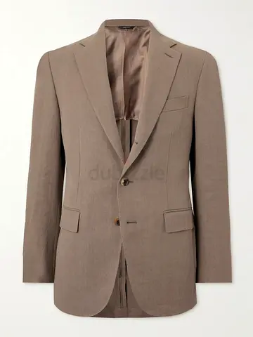 Loro Piana Torino Linen Blazer Beige - Size 48 IT