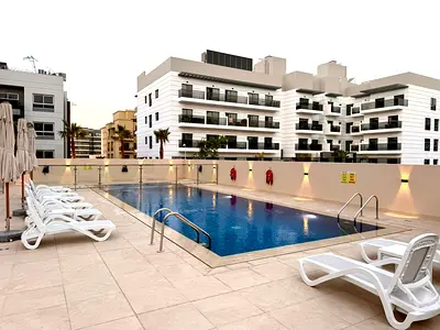 Brand new building LUXURY LIVING SPACIOUS 1 BEDROOM WITH 2 BATHROOMS BUILT IN WADROBS GYM POOL PARKING FREE ON PRIME LOCATION CONTACT US NOW