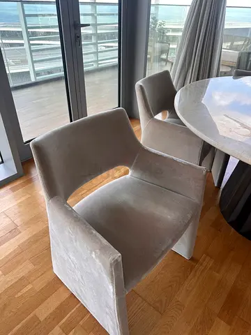 CB2 Elegant Modern Dining Chairs