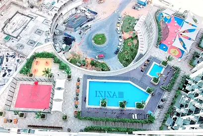 Studio Apartment | Creek Views by Azizi | Balcony | Skyline & Pool View