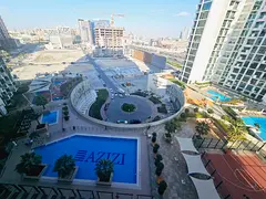 Studio Apartment | Creek Views by Azizi | Balcony | Skyline &amp; Pool View