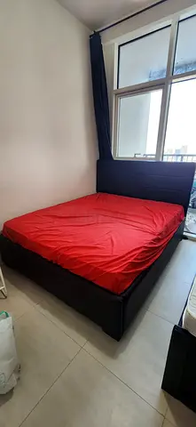 Double bed with mattress