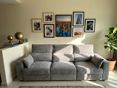 Stylish Multi-Purpose Sofa Bed Use it as a sofa, lounger, or bed. A perfect multi-functional piece f