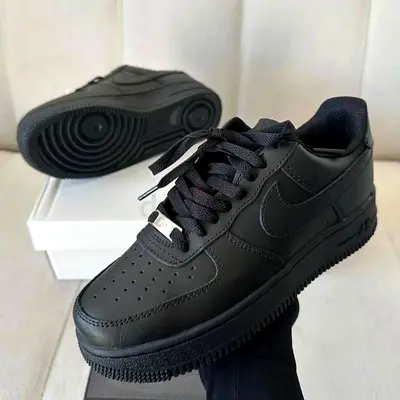 Brand new black Air Force 1 with box