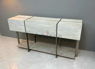 Mango wood modern console