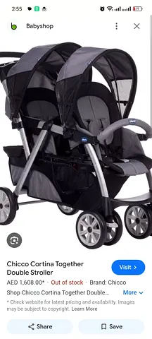 Chicco Cortina Together Double Stroller