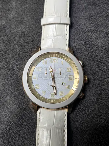 Citizen Soler AT2232-08A Eco-Drive BRT 3.0 Chronograph White Leather Original watch