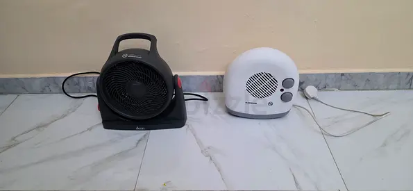 Two portable electric fan heaters (working)