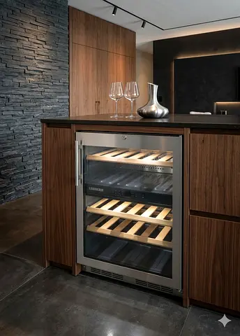 Liebherr latest model 46 bottle wine fridge Dual temperature built-in integrated model BY BNM