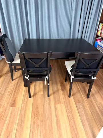 Compact IKea Dining Table with Chairs
