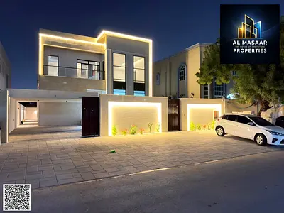 Modern villa design, 5000 sq m, close to the mosque and main street, price includes air conditioning, negotiable.