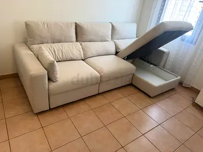 Selling As good as new IKEA ESKILSTUNA lshape sofa bed beige brand new condition