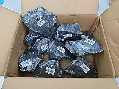 Black Aquarium Rocks - 3 Sizes - 3 boxes