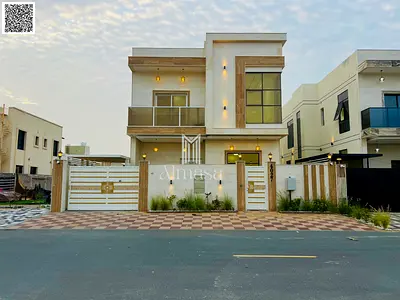 Luxury modern villa for sale in Al Zahia – Ajman, including all utilities, water and electricity, with a special offer for cash payments.