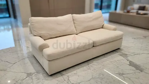 Crate and Barrel two seater sofa bed with mattress like a new condition