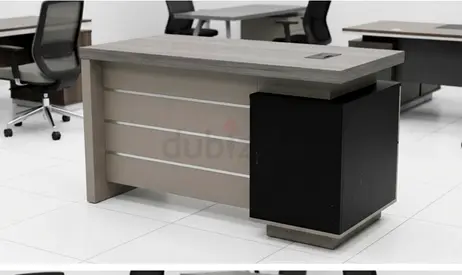 Modern Office Desk with Storage 120x60cm