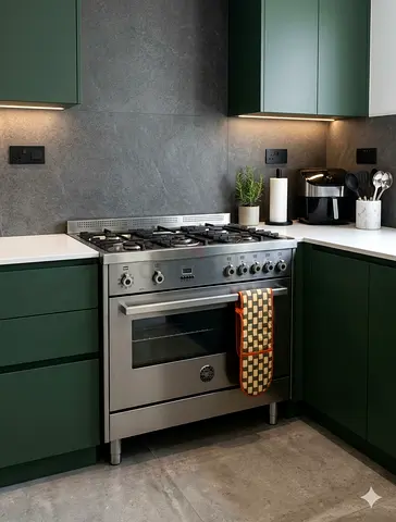 Bertazzoni 5 burner gass/electric top gass oven electric with fan stove by bnm