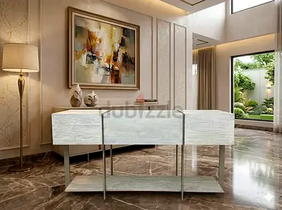 Mango wood modern console 150x40 height 76 cm
