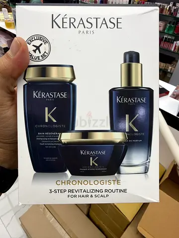 Kérastase Chronologiste 3-Step Revitalizing Hair  Scalp Set - Brand New